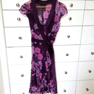 Bebe silk wrap dress